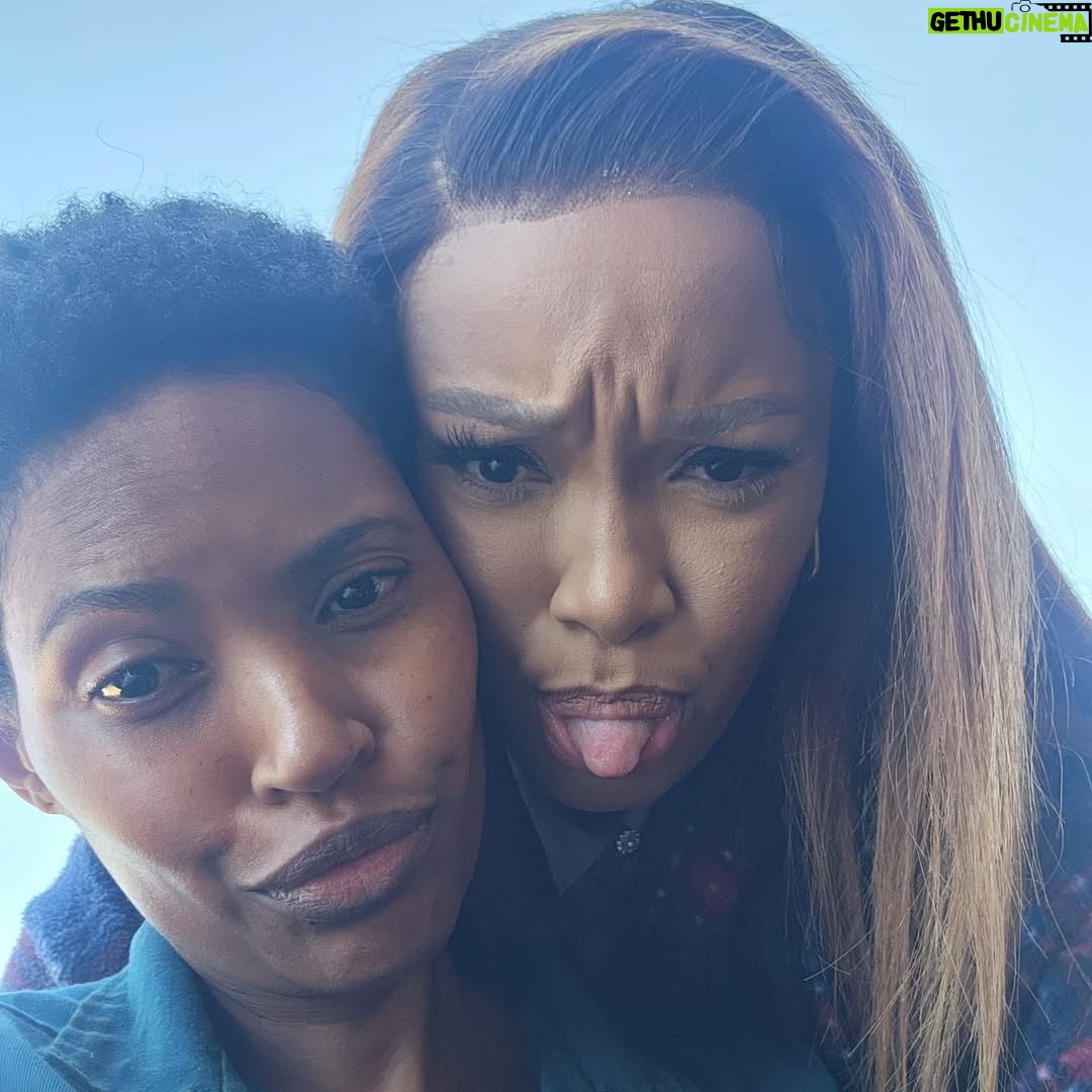 Dineo Langa - 125.9K Likes - A LEADING lady I would ride at dawn for every single time. What a privilege it is to play in this universe with you, my Sis. Congratulations on topping yourself  @gail_mabalane 🎉🎉🎉 Truly a 1 of 1.

#Unseen season 2 is now streaming on @netflixsa