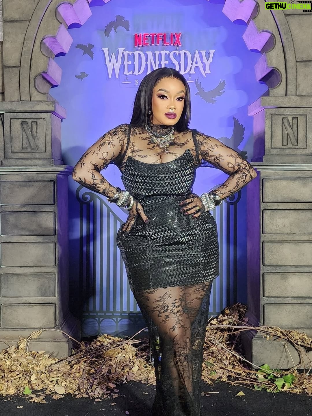 Dineo Langa - 31.6K Likes - What a delicious burial for boring! Dying to do it again, alas... #nevermore4evermore 🪦⚰️ #auntyniecedate 

New season of Wednesday coming soon