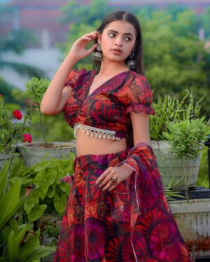 Dipika Rana Instagram - ❤️ Beautiful Lehenga From :- @the_style_hub14
📷Photo edit, by :- @work_by_vortex
#newpost #feed #dipikarana