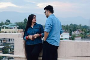 Divya Chanana Instagram - Wherever I See, I See You ❤️🧿 @divya_chanana 
.
.
.
.
.
.
.
.
.
.
#marraige #newlywed #marraigevibes♥️ #lovelife #love #divya #hrishav #dishav #mountains #goodvibes