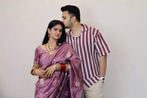 Divya Chanana Instagram - One Month Completed Feels Like One Day with You @hydra_hrishav ❤️🧿
.
.
.
.
.
.
.
.
.
#marriage #newlyweds #marraigevibes♥️ #lovelife #love #divya #hrishav #dishav #goodvibes