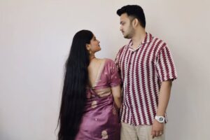 Divya Chanana Instagram - One Month Completed Feels Like One Day with You @hydra_hrishav ❤️🧿
.
.
.
.
.
.
.
.
.
#marriage #newlyweds #marraigevibes♥️ #lovelife #love #divya #hrishav #dishav #goodvibes