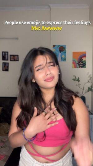 Divyanshi Jaiswal Instagram - The last one is me reacting to dank memes! 😭😭😭😭😭😭
.
.
.
.
#relatable #howtouseemojis #instagram