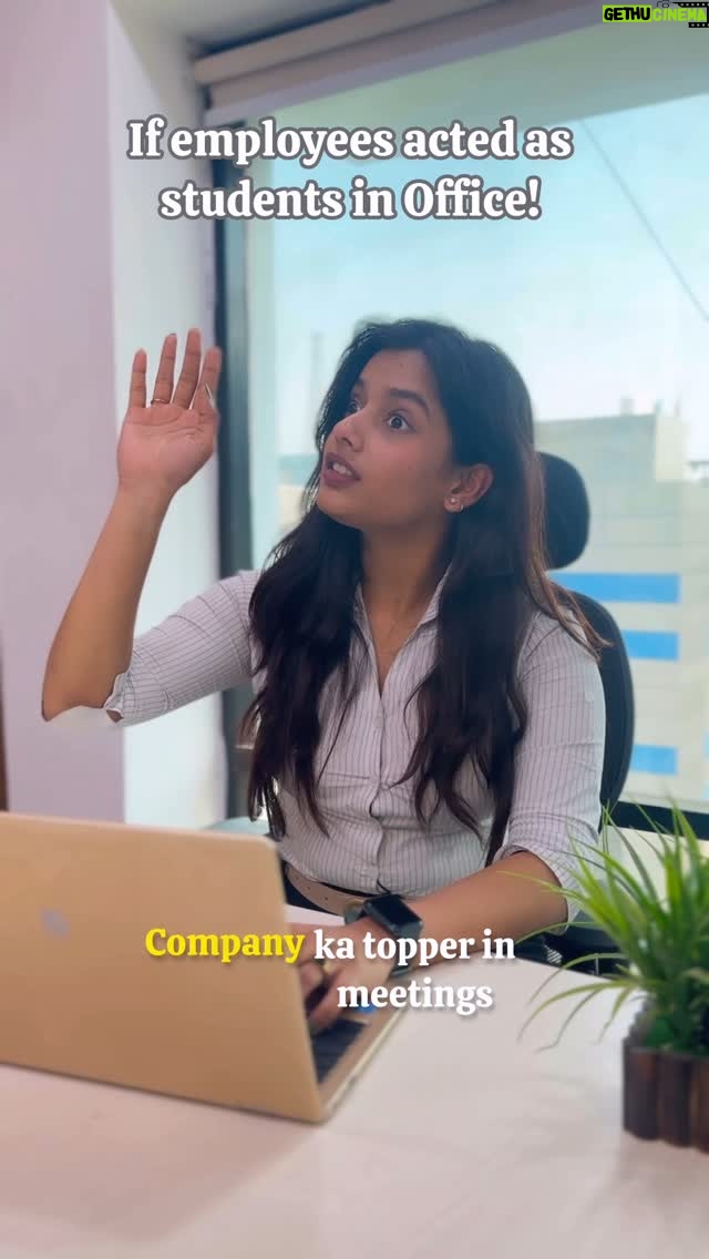 Divyanshi Jaiswal - 3.2K Likes - To be honest, I’ve seen a few acting like students in the Office🥱
So this video is inspired I guess💁🏻‍♀️
.
.

.
.
.
#office #officepolitics #fun #reelorreal #relatable #employees #students