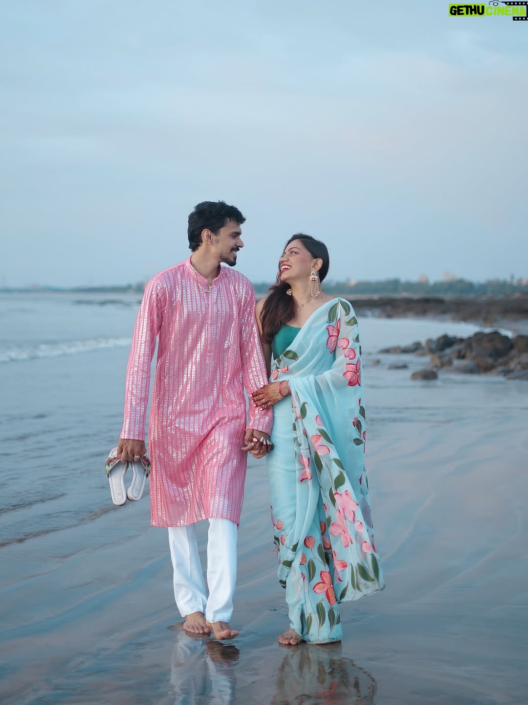 Dixita Patel - 51.3K Likes - Heart officially stolen 🧿💌🌸
.
.
.
Outfit details :
My saree is hand painted - @urbannari2023 ( I love Lillie’s and so I wanted to include them & Priyanka brought my vision to reality 🫶🏻) 
Mehendi - @aishwaryas_mehendi 🙈
Jewellry - @ishhaara ✨
Press on nails - @thenailsgallary_ 💅
Jay’s kurta - @parichaydesigner 💕
.
.
.
.
#foryou #fyp #couple #love #viral #trending #fyp #feed #couplegoals #couples #couplephotoshoot #coupleinlove #bollywood