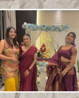 Doll Daundkar Instagram - || गजानना गजानना पार्वतीनंदन गजानना विघ्न विनाशक एकदंताय गौरीपुत्रा गजानना || 🌺✨
