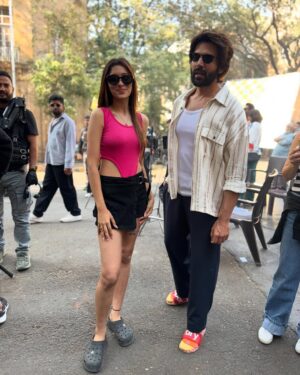 Drashti Bhanushali Instagram - Shooting with @kartikaaryan ❤️🎥🧿
Blessed 🙏
#ad #drashtibhanushali #kartikaaryan