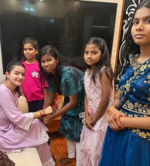 Drishti Kharbanda Instagram - Raksha Bandhan 2025 💖
Every year, the Sarvani Pathshala kids tie rakhis to me...a tradition filled the purest kind of love. And for the last 5 years, Sahil..a follower has never missed sending me a rakhi...wishing you all a very Subah Raksha Bandhan