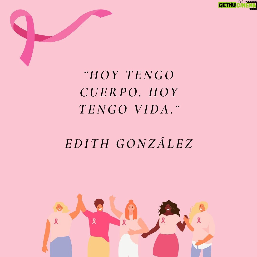 Edith González - 43.4K Likes - “… el mundo no se acaba con el cáncer y aunque se acabe, hasta el último suspiro hay que vivirlo con amor.” -Edith González 📸📸 @lazomargain 
#octubrerosa #cancerdemama #edithgonzález #prevenvioncancerdemama