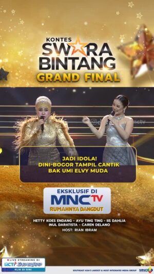 Elvy Sukaesih Instagram - Ulalaaaa cantiknya @dini_swarabintang tampil full pesona bak Umi @elvy_sukaesih waktu masih muda 😍💗✨
#GrandFinalKontesSwaraBintang2025 #KontesSwaraBintang2025