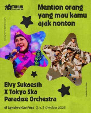 Elvy Sukaesih Instagram - Warga wargi ingat kolaborasi fenomenal @elvy_sukaesih dan @tokyoska_official pas tahun 1996? Nantinya kolaborasi ini akan tampil kemabli di #SynchronizeFest25!
Siapa nih temen yang bakal kamu ajak nonton mereka? Coba mention di kolom komen yesss~