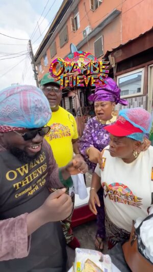 Eniola Ajao Instagram - Some caterers are big thieves🤣 You don jam them before?🤣🤣🤣
.
OWAMBE THIEVES by @eniola_ajao starts showing in all cinemas nationwide from April 18. O ma loud gan🔥🔥🔥🔥
.
Location: @amalatohsure