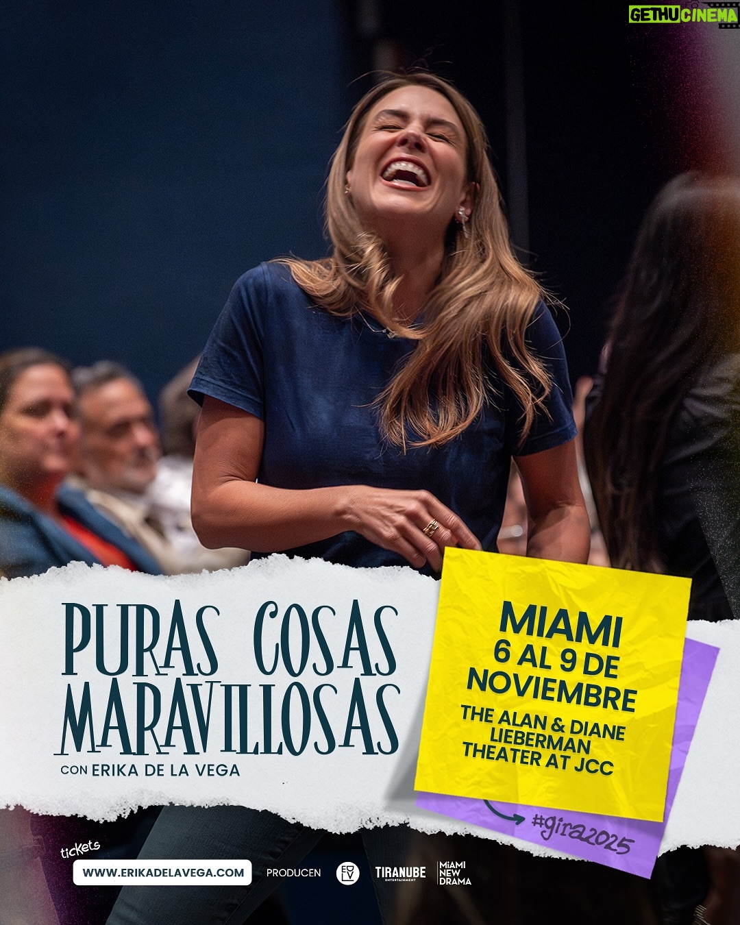 Erika de la Vega - 22K Likes - Porque cada vez veamos más todas las cosas maravillosas que tiene la vida. Nos vemos del 6 al 9 de noviembre en MIAMI en el Alan & Diane Lieberman Theater at JCC 🌟

¡Gracias Agosto!

🎟️ Tickets en erikadelavega.com

@tiranube