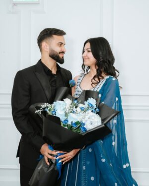 Esha Jhanji Instagram - The start of our beautiful LOVE story.🦋
With every heartbeat, I CHOOSE you.🤍
#esharonmein #baatpakki