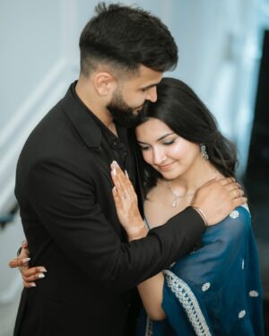Esha Jhanji Instagram - The start of our beautiful LOVE story.🦋
With every heartbeat, I CHOOSE you.🤍
#esharonmein #baatpakki