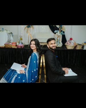 Esha Jhanji Instagram - The start of our beautiful LOVE story.🦋
With every heartbeat, I CHOOSE you.🤍
#esharonmein #baatpakki