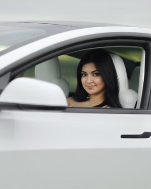 Esha Jhanji Instagram - Success Smells Like A New Car ✨
i LOVE HER 🤍
:) TESla Model 3 2025