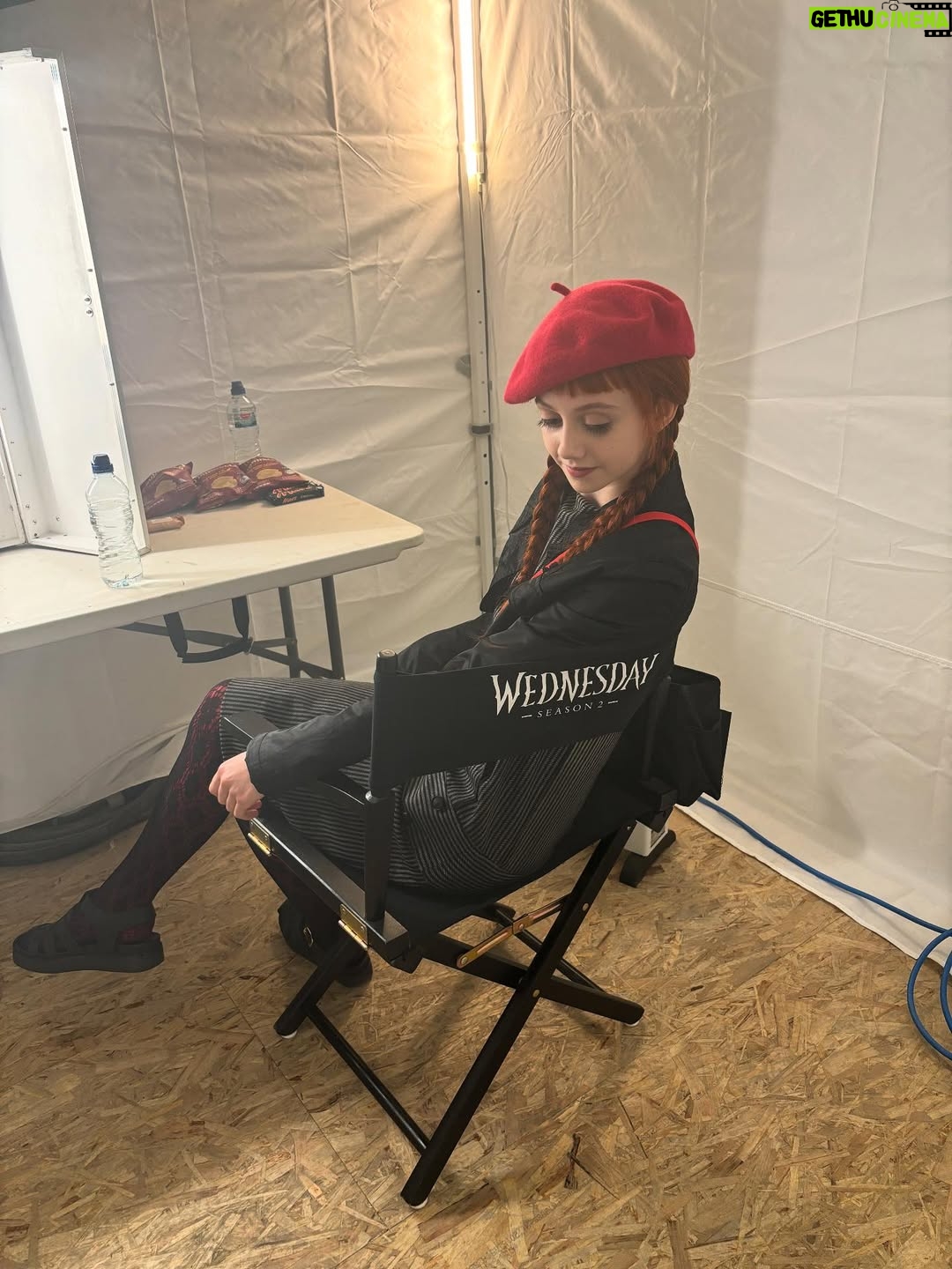Evie Templeton - 2.9 Million Likes - Season 2 Part 1 is out now !! 
Incredibly grateful to be a part of this wonderful show @wednesdaynetflix 
Huge thanks to Tim, Al, Miles and all the amazing cast and crew 💗
Here’s some BTS for ya x
