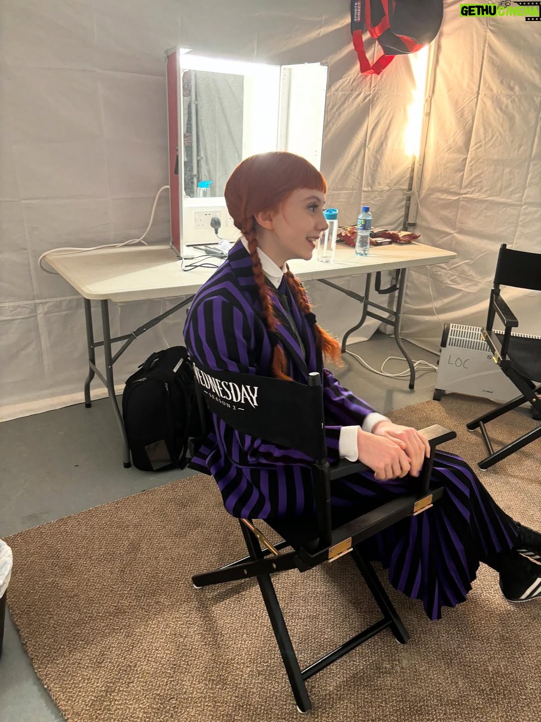Evie Templeton - 2.9 Million Likes - Season 2 Part 1 is out now !! 
Incredibly grateful to be a part of this wonderful show @wednesdaynetflix 
Huge thanks to Tim, Al, Miles and all the amazing cast and crew 💗
Here’s some BTS for ya x