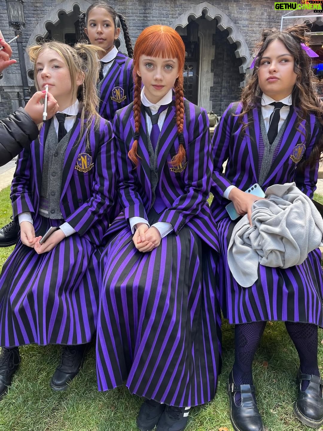 Evie Templeton - 2.9 Million Likes - Season 2 Part 1 is out now !! 
Incredibly grateful to be a part of this wonderful show @wednesdaynetflix 
Huge thanks to Tim, Al, Miles and all the amazing cast and crew 💗
Here’s some BTS for ya x