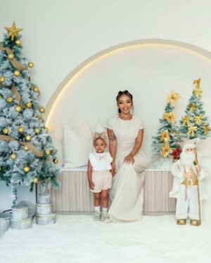 Faith Nketsi Instagram - We wish you and your loved ones a very merry Christmas ❤️🎄