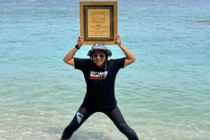 Fara Fauzana Instagram - Job done!
After almost 9 months of planning… here we go! 
On 15 August 2025, #BekpesHot made history as the First and Deepest Outdoor Underwater Live Radio Broadcast in Open Sea by Radio Personalities. Officially recognized in the ASEAN Records!

Big salute to our PASKAL — @khairykj , @jozlynnhanania, @therealfafau & @ag_azmeer who dove deep to make radio history.

This wasn’t an easy task, and it only happened because of the amazing Hot FM team:

Pasukan Jerung Laut & Jerung Darat:

@fazlyanaa & @ijalazhar – masterminds behind the content   keeping the show on track.

@jibrilazim_, Ayed, Haiqal & @_zufaraniq – the solid ground & logistics crew.

@shahirsubari – tukang picit partners and media.

@supr.pop & @ilancore_ – creative eyes behind the promos & video edits.

@ying_yi17 – ensuring client commitments delivered.

@ajri__ & @ftn.syfqh – Hot FM min, pushing socials pre-during-post campaign.

@faizalyaacob & @lokman_elias – technical heroes sending underwater audio to studio.

Studio team: @syaddyzd, @rajanadia, @syedfazeelshah & @_jimmy188 – received the audio and keeping the broadcast clean on air.

Partners and client who made it possible. Without you, no way this would happen.

UMT – training, license, equipment & tiptop hospitality.

UTK – access to assets that allowed us to go on air underwater.

Maritim Malaysia – keeping us safe during this crazy idea.

IST - For the superb Skuba equipments for our talent and crews. 

Venticare - for the custom dive suit. Merah menyala! 

Gardenia – Best buns & full support as sponsor.

You guys turned the impossible into reality.

This is not just radio.
This is Hot FM making waves.

Sampai jumpa di acara gila seterusnya Tawan Tawan. 

The chaMPA1on Bekpes Hot Skuba team signing off.

#HotFM #BekpesHotSkuba #ASEANRecords #OpsJerungHotFM #Paskal #chaMPAion