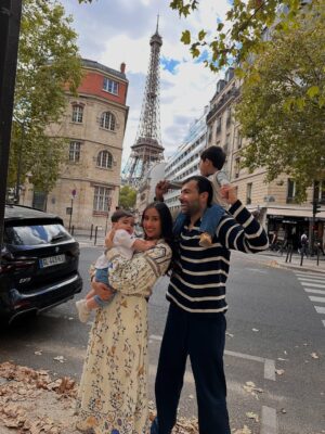 Farah Hadi Instagram - تحسونا ؟ 🥐🍞
#عقيل_الرئيسي #فرح_الهادي #ادم_الرئيسي #نوح_الرئيسي #باريس #paris #travels