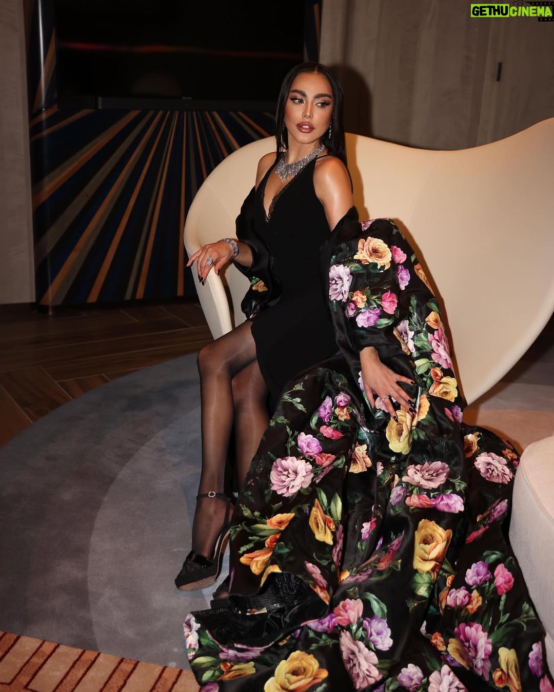 Fatima Al-Momen - 16.1K Likes - Last night I had the chance to celebrate the icons of fashion and entertainment in the region and honoring the careers of Nabila Ebeed, Latifa, and Georgina Rick at Vogue Ball of Arabia. 
Thank you @voguearabia thank you @mrarnaut 🙏🙏

Jewellery :@mouawad
Outfit : @nicolasjebran
Make up: @mirijanavasovic for @charlottetilburyarabia