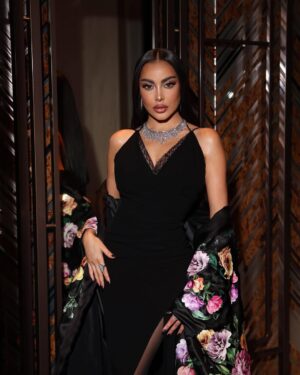 Fatima Al-Momen Instagram - Last night I had the chance to celebrate the icons of fashion and entertainment in the region and honoring the careers of Nabila Ebeed, Latifa, and Georgina Rick at Vogue Ball of Arabia.
Thank you @voguearabia thank you @mrarnaut šš
Jewellery :@mouawad
Outfit : @nicolasjebran
Make up: @mirijanavasovic for @charlottetilburyarabia