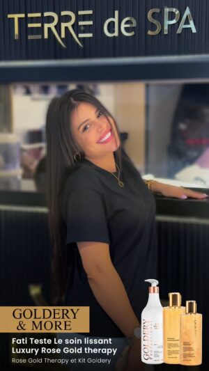 Fatima Ezzahra Lahrech Instagram - Développés par des experts des quatre points du monde et adopté par les meilleurs spa et salons de beauté - La douce artiste @fatimaezzahra_lahrech.officiel a fait confiance a Goldery et a adopté ses soins capillaires ✨Plus besoin de brushing 😍
Elle a choisi de le faire chez notre salon partenaire @terredespa
#maroc
#casablanca
#marakech
#beautemarocaine
#routinebeaute
#soinnaturel
#cheveuxmaroc
#produitnaturel
#instamaroc
#morocanbeauty
#modemarocaine