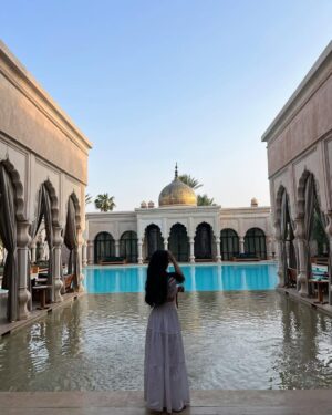 Fatma Bartakis Instagram - Is this heaven ? 🥹✨
I just can’t get over this place @palais.namaskar 🤍🇲🇦