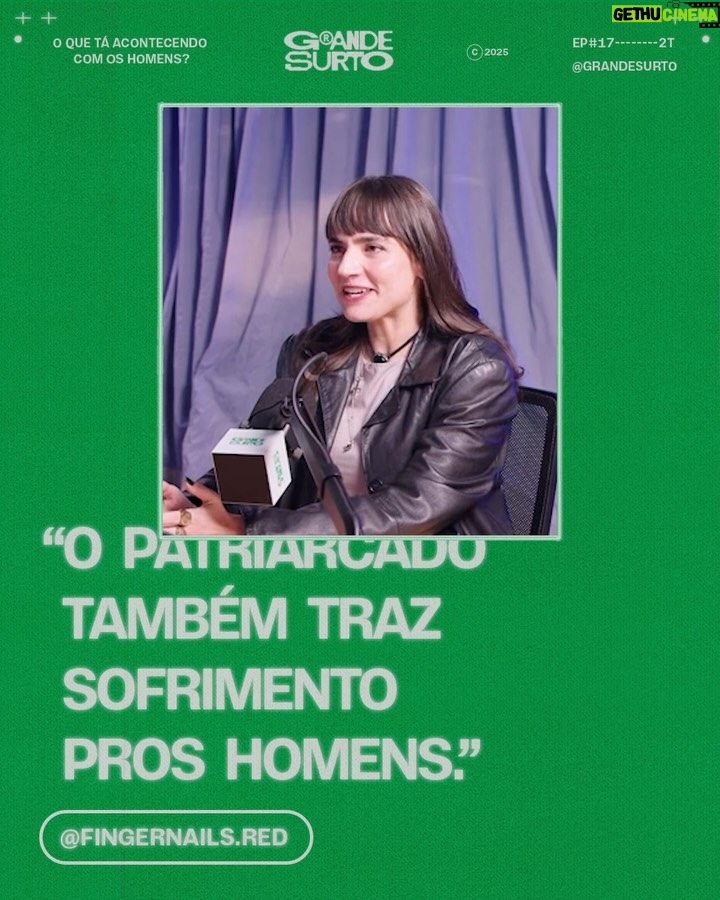 Fernanda Paes Leme - 3 Likes - O ideal masculino possui muitas caras. Ideal pra manutenção do patriarcado? Ideal pra uma sociedade mais equilibrada? Ideal pro próprio homem? @tomaschiaverini e @fingernails.red estiveram no @grande.surto pra debater questões bem profundas ligadas ao novo masculino. Tem link na bio pra assistir completo.