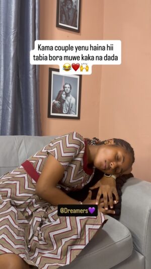 Frida Amani Instagram - Kama couple yenu haina hii tabia bora muwe kaka na dada😂❤️🙌 @fridaamaniofficial
W// @roster.nyagawa