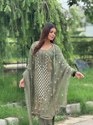 Geet Goraya Instagram - Green💚
Wearing @ridacouture5 
Mua @roopkaurcelebritymua 

#post #instagram #virelpost #geetgorayaians❤️