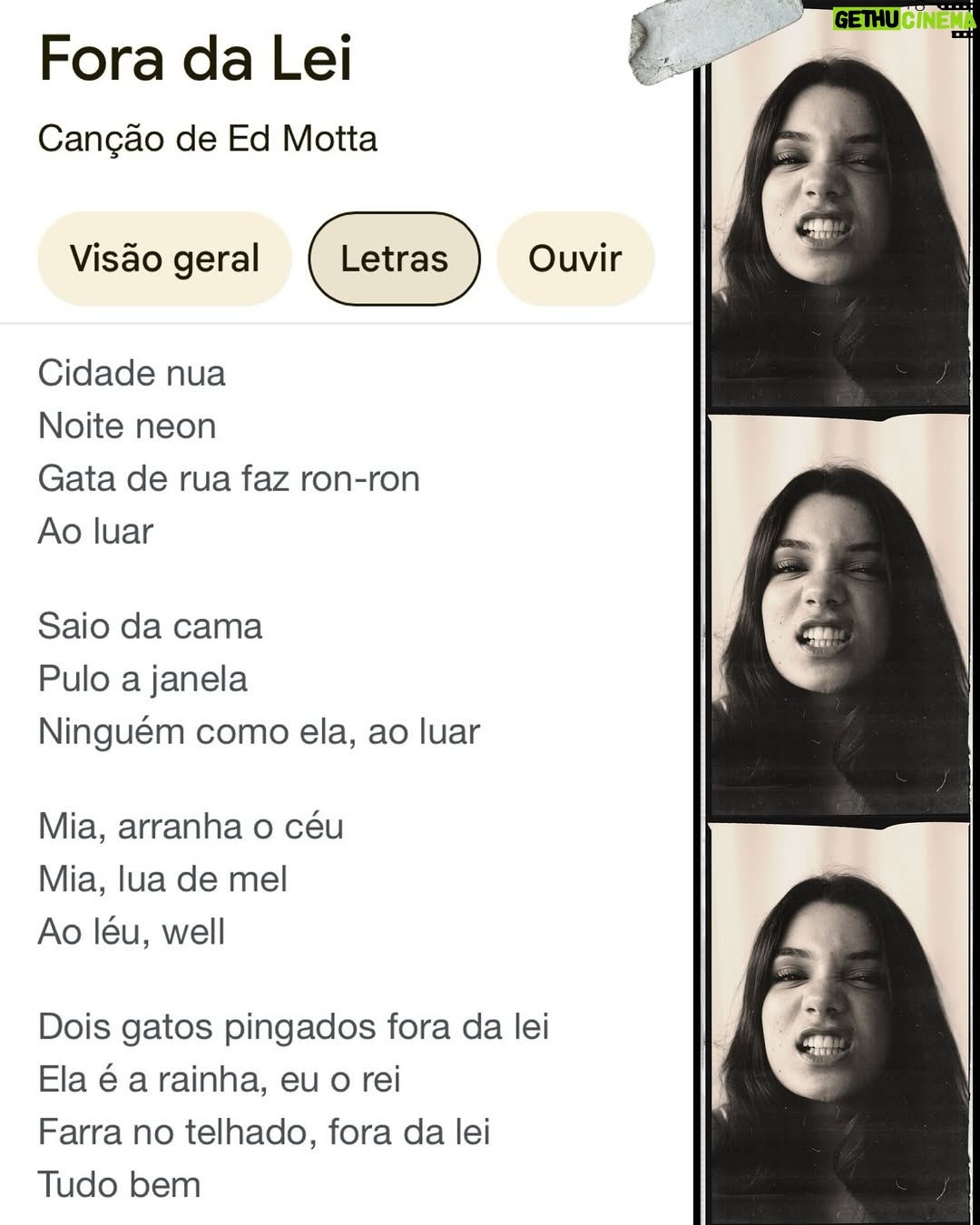 Giulia Benite - 293.9K Likes - Me conta sua música de MPB preferida pra eu escutar? 🎶🎵 
📸 @amandalavorato