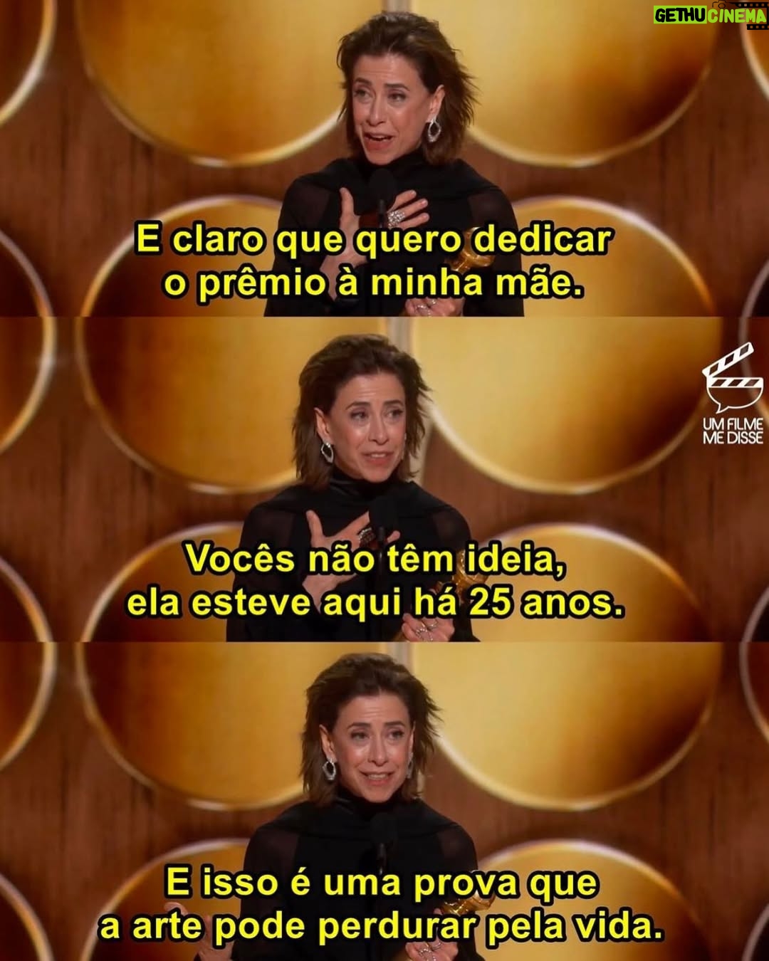 Giulia Benite - 256.1K Likes - ontem foi um dia histórico para o cinema nacional! 

ver a @oficialfernandatorres levar aquele prêmio pra casa é um orgulho imenso para todos que amam a arte brasileira.

‘Ainda Estou Aqui’ não é apenas um marco pra carreira da Fernanda, do @waltersalles_oficial ou do @seltonmello , mas também para o cinema brasileiro, que segue provando ao mundo seu poder e potencial. 
que esse reconhecimento inspire ainda mais produções nacionais a conquistarem o espaço que merecem. 

meus parabéns a Fernanda, ao elenco incrível e a toda a produção dessa obra por levar nosso cinema tão longe.
hoje, somos todos gratos por essa vitória, que é nossa também. 

viva o cinema brasileiro e todo o talento que ele representa! 🇧🇷
