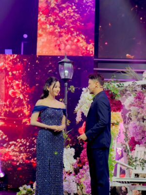 Glenca Chysara Instagram - Hut rcti ✨

Makeup : @makeupbyyobel 
Dress : @enchantedgown
photographer : @edosulistianto_