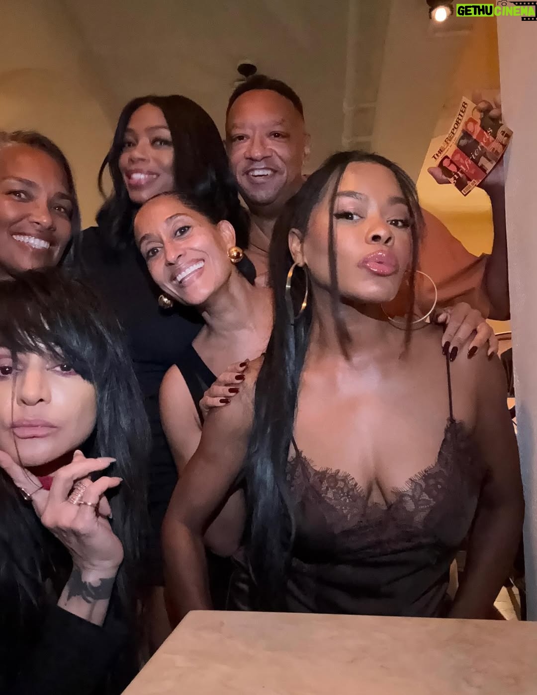 Golden Brooks - 138.1K Likes - What I wouldn’t do for this gang right here! Yes, we’re all back together for  a night of celebrating our 25th It’s like time has never passed at all! The laughs, the poses, the jokes, the memories! … I love my #girlfriends so much! And our one and only gent!!! And yes, that is a cake with the candles… Complements of our very lovely and talented @traceeellisross  #25thanniversary  Here’s to the gang 🥂🥂🥂🥂🥂 @marabrockakil @traceeellisross @misspersiawhite @itsmejillmarie @reggieh69