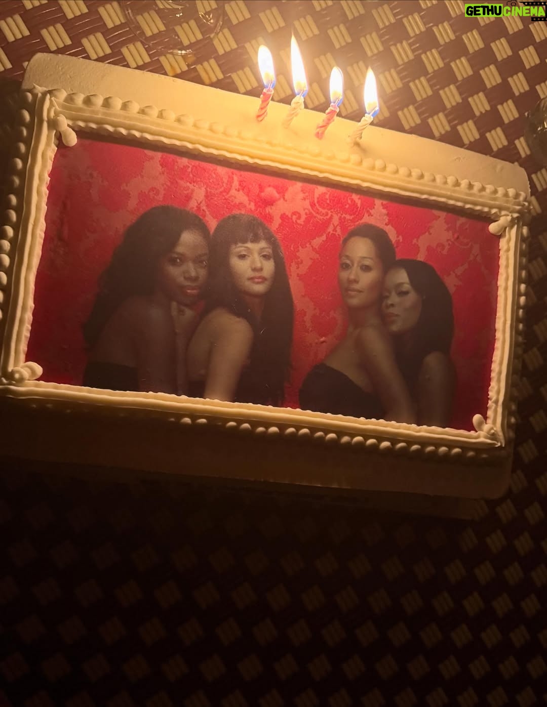 Golden Brooks - 138.1K Likes - What I wouldn’t do for this gang right here! Yes, we’re all back together for  a night of celebrating our 25th It’s like time has never passed at all! The laughs, the poses, the jokes, the memories! … I love my #girlfriends so much! And our one and only gent!!! And yes, that is a cake with the candles… Complements of our very lovely and talented @traceeellisross  #25thanniversary  Here’s to the gang 🥂🥂🥂🥂🥂 @marabrockakil @traceeellisross @misspersiawhite @itsmejillmarie @reggieh69