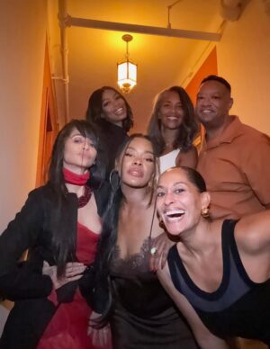 Golden Brooks Instagram - What I wouldn’t do for this gang right here! Yes, we’re all back together for a night of celebrating our 25th It’s like time has never passed at all! The laughs, the poses, the jokes, the memories! … I love my #girlfriends so much! And our one and only gent!!! And yes, that is a cake with the candles… Complements of our very lovely and talented @traceeellisross #25thanniversary Here’s to the gang 🥂🥂🥂🥂🥂 @marabrockakil @traceeellisross @misspersiawhite @itsmejillmarie @reggieh69