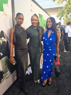 Golden Brooks Instagram - The TEA…. Me and babygirl came out to support the immensely talented and beautiful @keke in @amazonprime @amazonmgmstudios THE PICKUP MOVIE alongside #eddiemurphy #petedavidson and #evalongoria directed by @timkstory 🎬🎬
Such a fun movie!!! And got to see some of my favorite people!!
Thank you @makeupbyjulissv
Dresses(both ) @zara