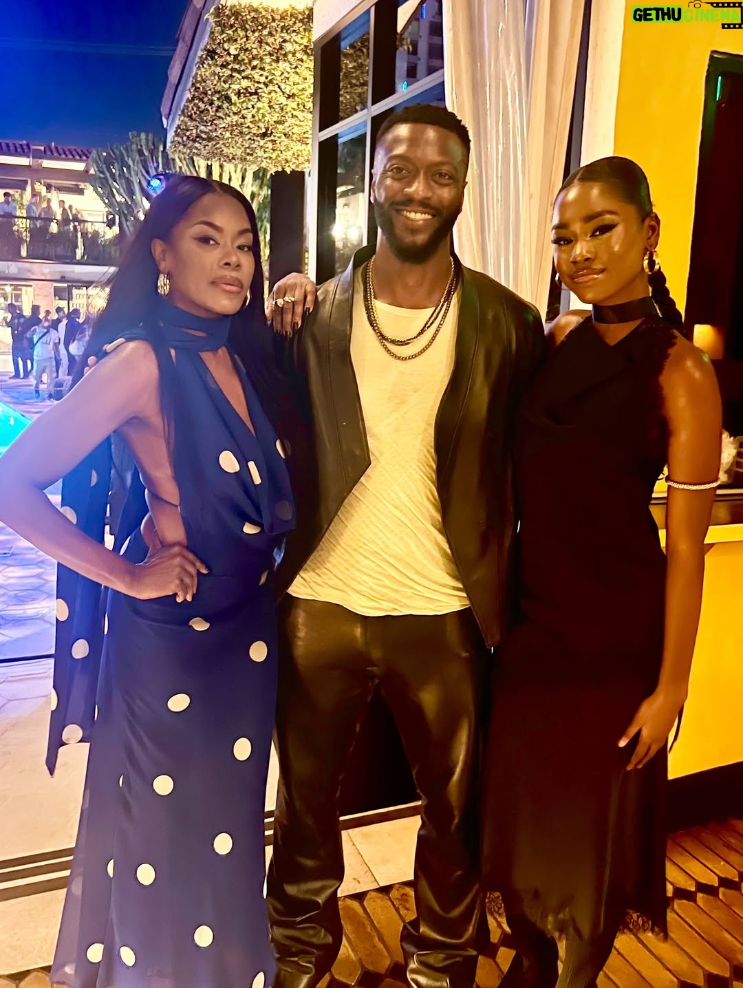 Golden Brooks - 18.2K Likes - The TEA…. Me and babygirl came out to support the immensely talented and beautiful @keke in @amazonprime @amazonmgmstudios THE PICKUP MOVIE alongside  #eddiemurphy #petedavidson and #evalongoria directed by @timkstory 🎬🎬

Such a fun movie!!! And got to see some of my favorite people!!

Thank you @makeupbyjulissv 
Dresses(both ) @zara