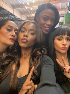 Golden Brooks Instagram - OH HELL YES! I’m still pinching myself!! My #girlfriends there through thick and thin! Some #BTS with the @patternbeauty team!! Wow!! Thank you so much for letting us join this monumental journey with your fierce creator @traceeellisross
We are so proud of you!
Shout out to the entire @patternbeauty team and beauty/wardrobe!! And I can’t sing enough praises to our extraordinary director @childartiste you are pure magic!! Your vision and how you capture such beauty, is absolutely flawless…
Here’s to #pattern cocktails, curls, hydration and girlfriends forever!! 🍸🍸🍸🍸🤎🤎🤎🤎
#okaypattern Now go get you those curling irons!