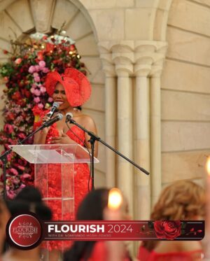 Gugu Gumede Instagram - Flourish with Dr Nomfundo Mcoyi-Zondo.
What an amazing event filled with women from different fields like aviation, media, politics, business and more. They gathered and shared gems on how to be brave, bold and beautiful in their respective industries. It was an honor to be your MC!
Thank you to @indonifashionhouse for the dress and fascinator. You are rockstars. Forever nina bo dhiye.
@mcoyinomfundo @icebogroup
♥️🧡