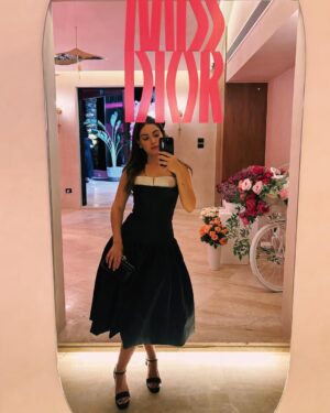 Hagar ElSarrag Instagram - Miss Dior perfume launch 🌸🌺🌸
@diorbeauty 

A BIG thank you to @sahar.m.azab @maissaazab for styling me and for creating this beautiful look ♥️
Thank you @shahiralasheen for this gorgeous couture dress 🤍
Makeup @makeupbymarlybakhoum 
Hair @alsagheersalons
Management @mad_solutions