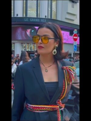 Haifa Rahim Instagram - Another pictures at the grand Rex sabali world premiere of @djsnake 
DA: Hayfaa Rahim 
#paris #algeria