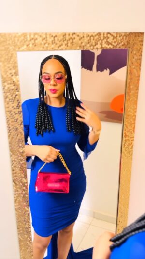 Hailliote Sumney Instagram - How I Showed Up To Our Movie Premiere of “Tales Of Shades”. Still Showing In Cinemas In Accra And Kumasi! 💙 

Produced by @ekesostephen 

Dress by @shop_ehizogie 
Makeup by @moeselle_beauty 
Accessories by @londoneliteshopper22
Smile by @interchangedental