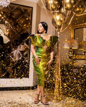 Hailliote Sumney Instagram - Today a Goddess was  born 🤩

A goddess in Le @style_magbrien 💫

Decor @beavakreationz 🎈