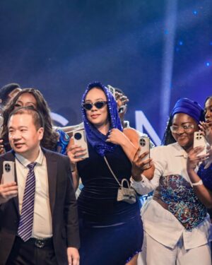 Hailliote Sumney Instagram - Thank You So Much @tecnomobilegh For Having Me 💙 
The #TECNOCAMON30Launch was Awesome and So Is the Sleek New Phone! 

#LeadInEveryRole 
#TECNOCAMON30Launch
#CAMON30Series 

Outfit: @zelak_official