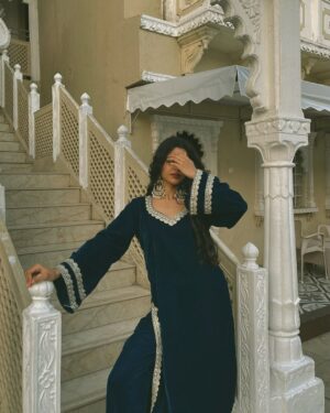Harshita Karma Instagram - No better song for this fit 💙✨
Wearing @laevachi
Location @hotelgautam_lon_goa_mwr